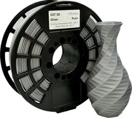 GST 3D filament PLA+ Silver цена и информация | Smart устройства и аксессуары | 220.lv
