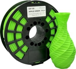 GST 3D filament PLA+ Apple green цена и информация | Smart устройства и аксессуары | 220.lv