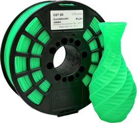 GST 3D filament PLA+ Fluorescent Green cena un informācija | Smart ierīces un piederumi | 220.lv