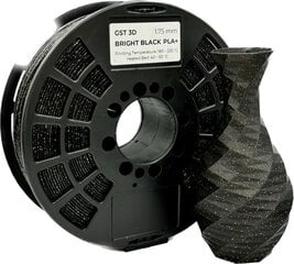 GST 3D filament PLA+ Bright black/glitter cena un informācija | Smart ierīces un piederumi | 220.lv