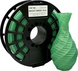 GST 3D filament PLA+ Bright green/glitter cena un informācija | Smart ierīces un piederumi | 220.lv