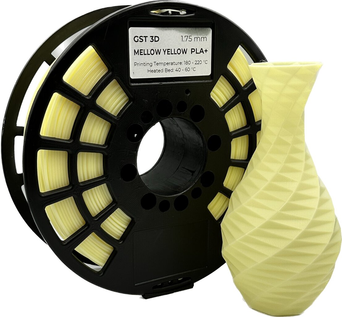 GST 3D filament PLA+ Mellow yellow цена и информация | Smart ierīces un piederumi | 220.lv