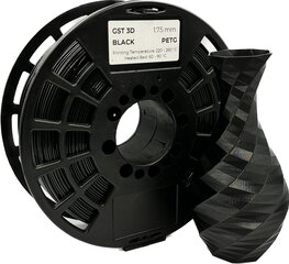 GST 3D filament  PETG Black цена и информация | Smart устройства и аксессуары | 220.lv