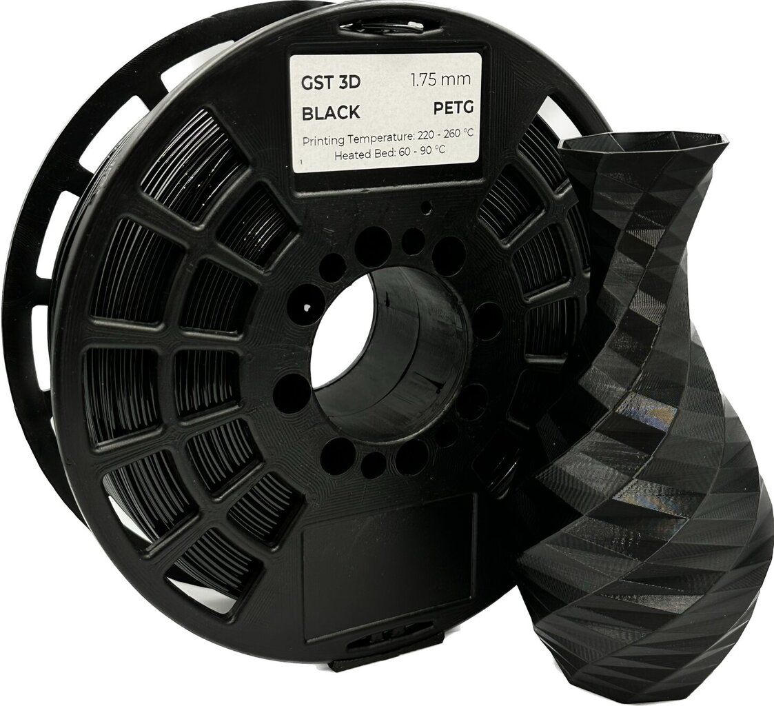 GST 3D filament PETG Black cena un informācija | Smart ierīces un piederumi | 220.lv