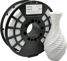 GST 3D filament  PETG White цена и информация | Smart устройства и аксессуары | 220.lv