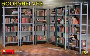 Līmējošais modelis MiniArt 35654 Bookshelves 1/35 cena un informācija | Līmējamie modeļi | 220.lv