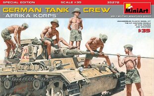 Līmējošais modelis MiniArt 35278 German Tank Crew Afrika Korps Special Edition 1/35 цена и информация | Склеиваемые модели | 220.lv