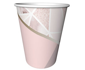 Одноразовые бумажные стаканчики Rose Chic, 240 мл цена и информация | Праздничная одноразовая посуда | 220.lv