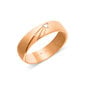 Zelta laulības gredzens ar briljantu 585, 5 mm, ZLGR005MMD155, izm. 15.5 cena un informācija | Gredzeni | 220.lv