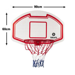 Basketbola dēlis ar grozu Bilaro Indiana 90x60cm cena un informācija | Basketbola grozi | 220.lv