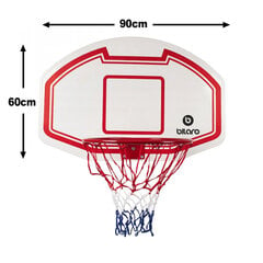 Basketbola dēlis ar grozu Bilaro Indiana 90x60cm цена и информация | Баскетбольные щиты | 220.lv