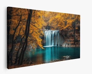 Glezna Autumn Waterfalls cena un informācija | Gleznas | 220.lv