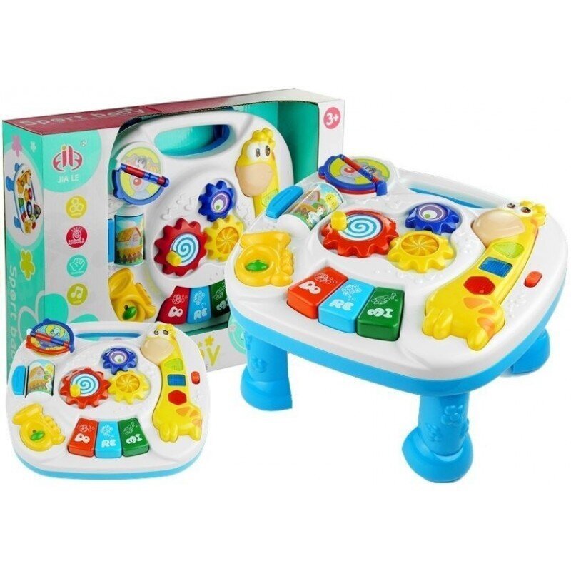 Daudzfunkcionāls izglītojošs galds ar žirafi 2in1 Lean Toys цена и информация | Rotaļlietas zīdaiņiem | 220.lv