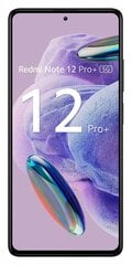 Xiaomi Redmi Note 12 Pro+ 5G 8/256GB MZB0DE7EU Midnight Black cena un informācija | Mobilie telefoni | 220.lv