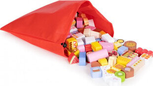 Набор деревянных развивающих кубиков Candy Town, 116 шт. цена и информация | Конструкторы и кубики | 220.lv