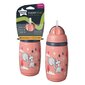 Pudele Tommee Tippee Insulated Straw, rozā, 12 mēn+, 266 ml cena un informācija | Bērnu pudelītes un to aksesuāri | 220.lv
