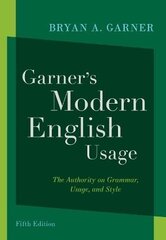 Garner's Modern English Usage 5th Revised edition цена и информация | Пособия по изучению иностранных языков | 220.lv