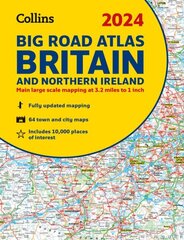 2024 Collins Big Road Atlas Britain and Northern Ireland: A3 Spiral New edition цена и информация | Путеводители, путешествия | 220.lv