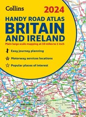 2024 Collins Handy Road Atlas Britain and Ireland: A5 Spiral New edition цена и информация | Путеводители, путешествия | 220.lv