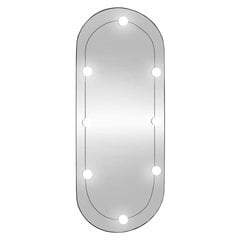Sienas spogulis ar LED gaismām vidaXL, 45x100 cm цена и информация | Зеркальца | 220.lv