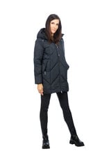 Женская длинная зимняя куртка HANGA Luhta, темно-синяя цена и информация | Женские куртки | 220.lv