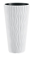 Цветочный горшок Prosperplast DPSP300 S449, пластик, Ø 297 мм, белый цена и информация | Вазоны | 220.lv