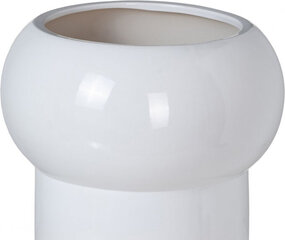 Bigbuy Garden puķu pods Keramika 30 x 30 x 30 cm Balts cena un informācija | Puķu podi | 220.lv