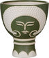 Bigbuy Garden puķu pods Keramika Zaļš 19 x 19 x 22 cm cena un informācija | Puķu podi | 220.lv
