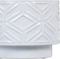 Bigbuy Garden puķu pods 21,5 x 21,5 x 16,5 cm Keramika Balts cena un informācija | Puķu podi | 220.lv