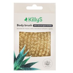 Щетка для тела с щетиной из агавы Killys Body Brush цена и информация | Масла, гели для душа | 220.lv
