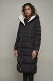 Двустороннее женское зимнее пальто Rino&Pelle KEILA, черно-бежевый цвет