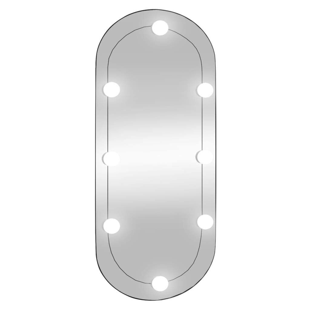 Sienas spogulis ar LED gaismām vidaXL, 35x80 cm cena un informācija | Spoguļi | 220.lv
