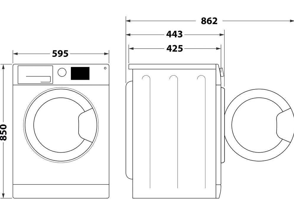 Indesit BWSA 61294 W EU N cena un informācija | Veļas mašīnas | 220.lv