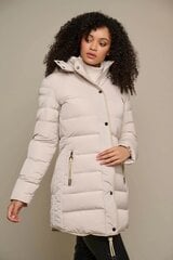 Rino&Pelle женское зимнее пальто NUSA, натуральный белый цвет цена и информация | Женские пальто | 220.lv