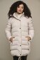 Rino&Pelle sieviešu ziemas mētelis NUSA, dabīgi balta krāsa цена и информация | Sieviešu mēteļi | 220.lv