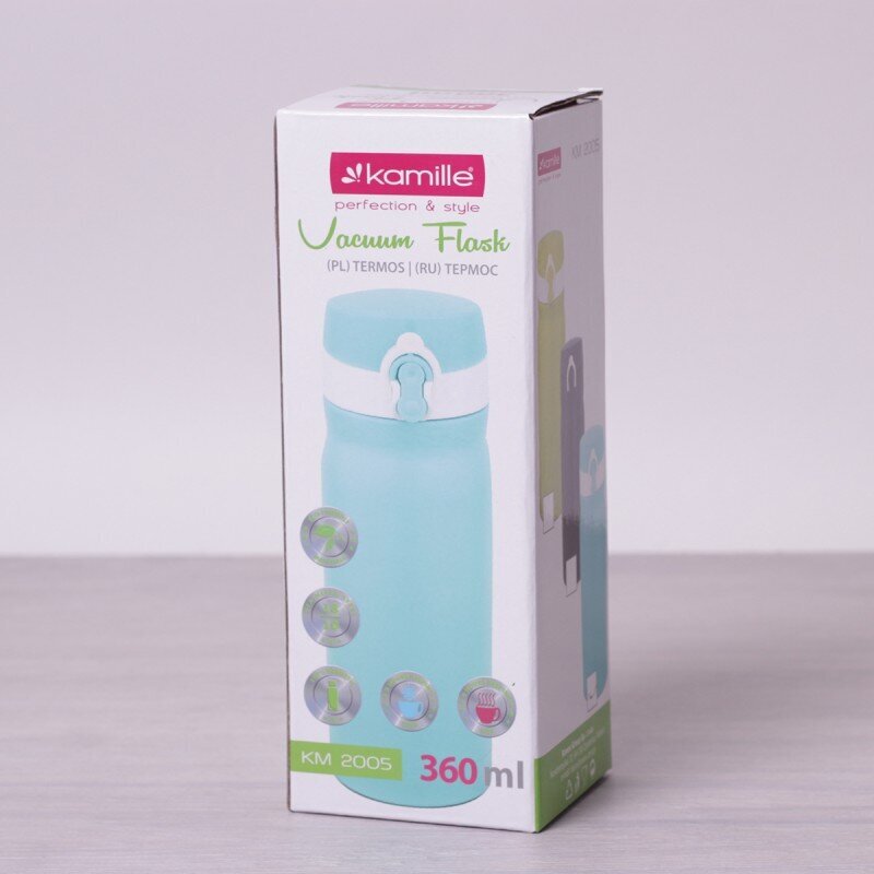 Termo krūze 360 ml KAMILLE cena un informācija | Termosi, termokrūzes | 220.lv