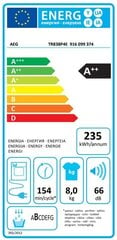 AEG TR838P4E цена и информация | Сушильные машины | 220.lv