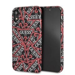 Guess GUHCI61PMPTBK iPhone Xr black | hardcase Triangle All over цена и информация | Чехлы для телефонов | 220.lv