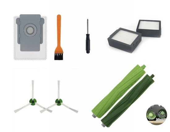 iRobot Roomba i7 i7+/plus i3 i3+ i4 i6 i6+ i8 i8+ E5 E6 E7 putekļu sūcēja rezerves daļu komplekts (replacement) cena un informācija | Putekļu sūcēju piederumi | 220.lv