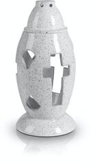 Keramikas svečturis kapsētai, baltā krāsā, augstums 29 cm (bez ieliktņa) cena un informācija | Kapu sveces | 220.lv
