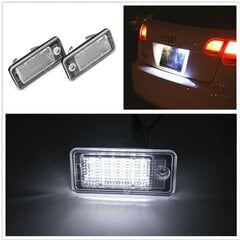 LED numura zīmes apgaismojums Audi A3 A4 B6 B7 A6 C6 S6 A8 S8 Q7 cena un informācija | Auto spuldzes | 220.lv