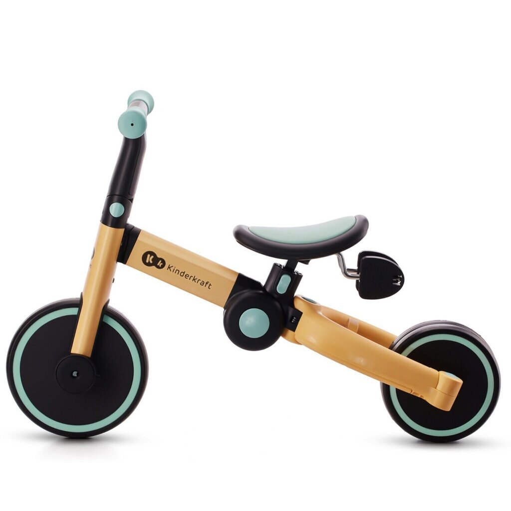 Trīsritenis 3in1 Kinderkraft 4Trike, zeltains/gaiši zils цена и информация | Trīsriteņi | 220.lv