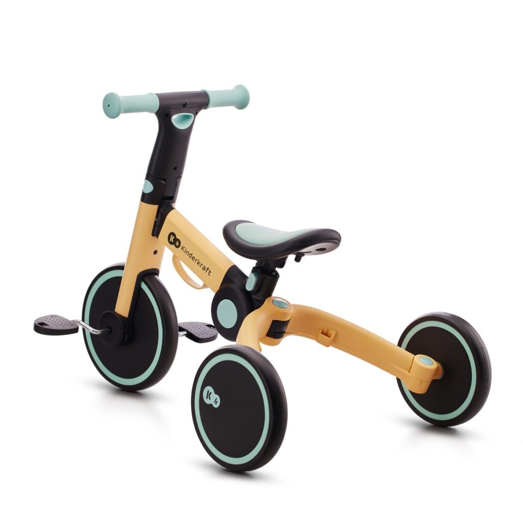 Trīsritenis 3in1 Kinderkraft 4Trike, zeltains/gaiši zils цена и информация | Trīsriteņi | 220.lv