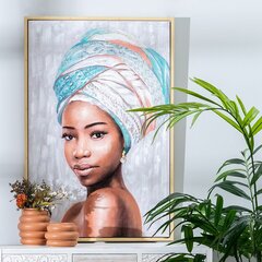 Glezna Canvas 80 x 4 x 120 cm Āfrikas sieviete cena un informācija | Gleznas | 220.lv