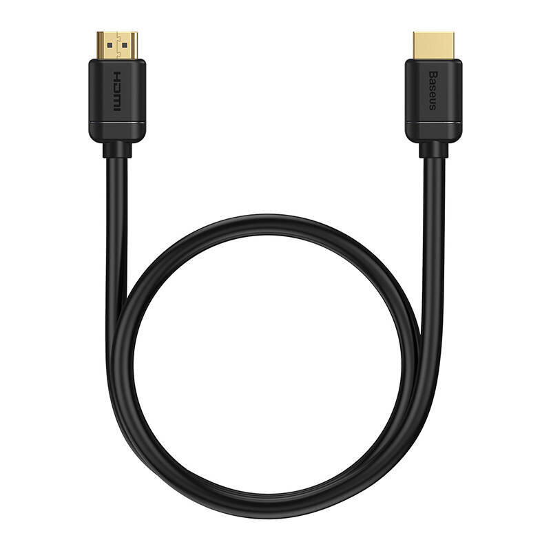 Augstas izšķirtspējas kabelis HDMI–HDMI BaseUS, 0,5 m (melns) cena un informācija | Kabeļi un vadi | 220.lv