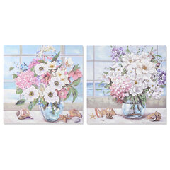 Glezna DKD Home Decor 100 x 2,8 x 100 cm 100 x 3 x 100 cm Shabby Chic (2 gb.) cena un informācija | Gleznas | 220.lv