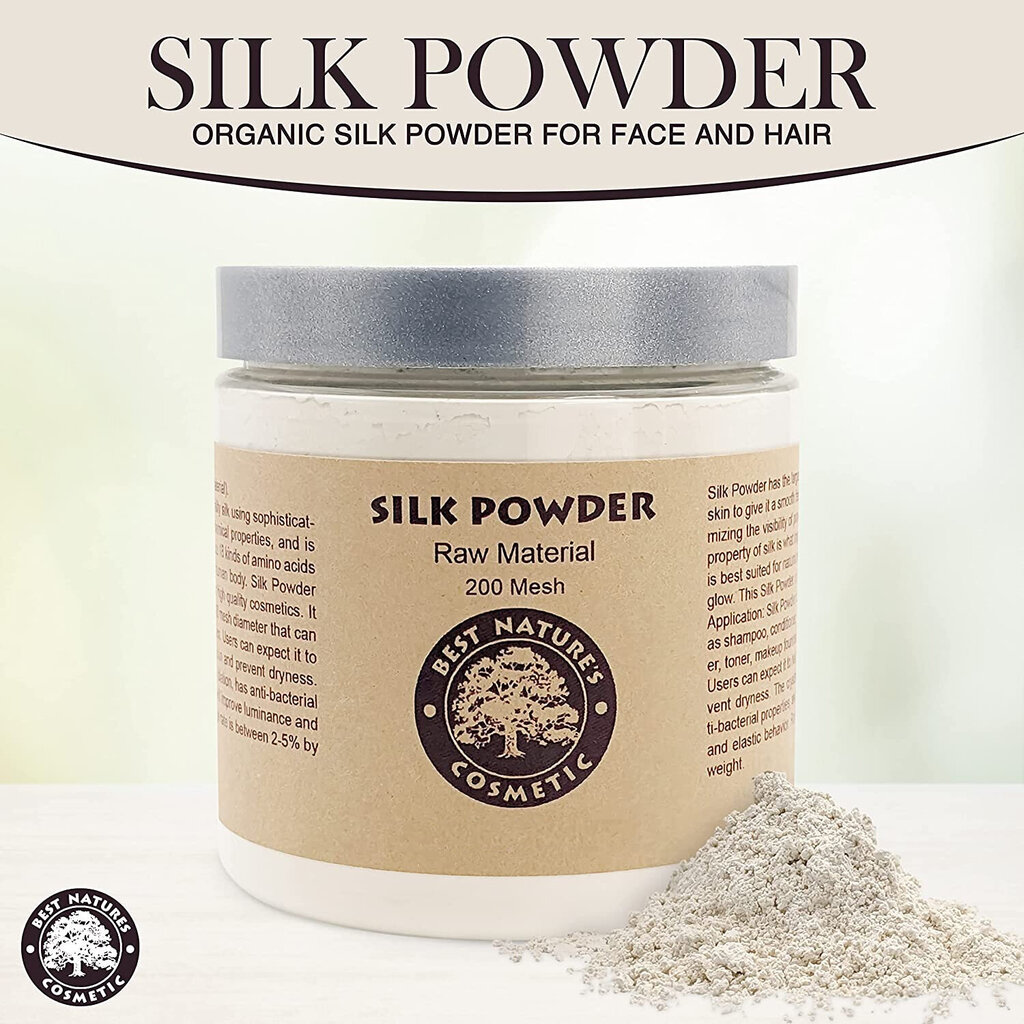 Dabīgā zīda pulveris, Best Natures Cosmetic Silk Powder, 250 ml cena un informācija | Sejas maskas, acu maskas | 220.lv