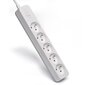 SAVIO Power strip 5 ligzdas 5m balts LZ-10 cena un informācija | Pagarinātāji | 220.lv