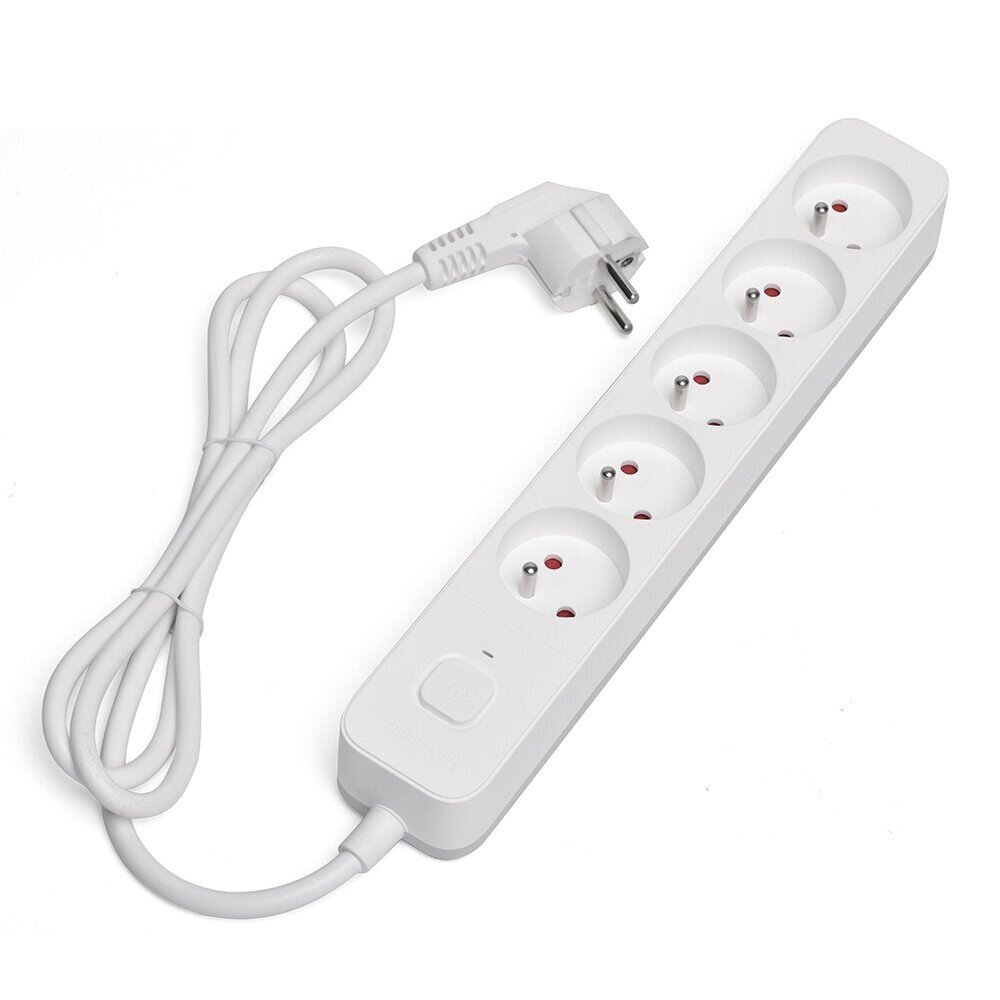 SAVIO Power strip 5 ligzdas 5m balts LZ-10 cena un informācija | Pagarinātāji | 220.lv