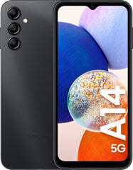 Samsung Galaxy A14 5G 4/64GB Black. cena un informācija | Mobilie telefoni | 220.lv